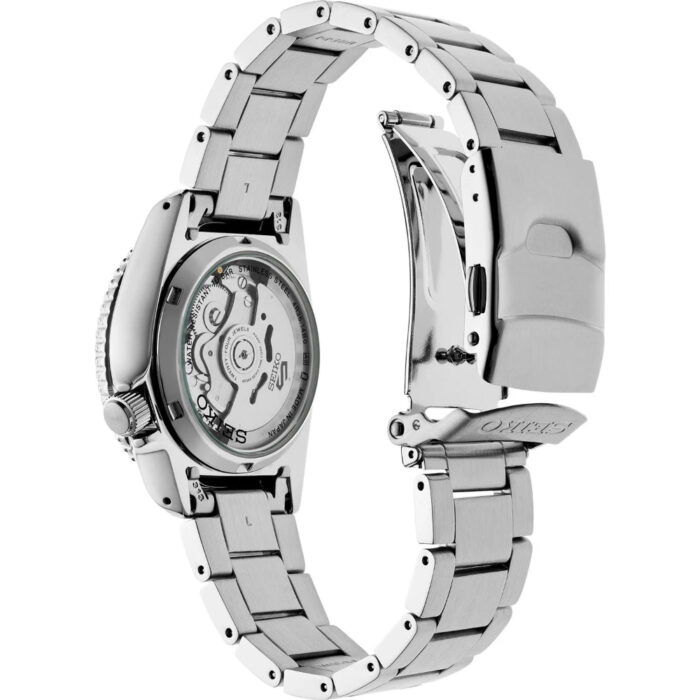 Seiko 5 Sports SKX Automatic Cream Dial Silver Steel Strap Watch For Men - SRPK31K1 - Image 8